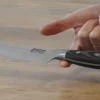 Couteau sontoku 18cm+ tablier noir unisexe sanakaza- coffret élégance cadeau prêt à offrir